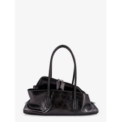 La Passeggiata Small laminated leather shoulder bag