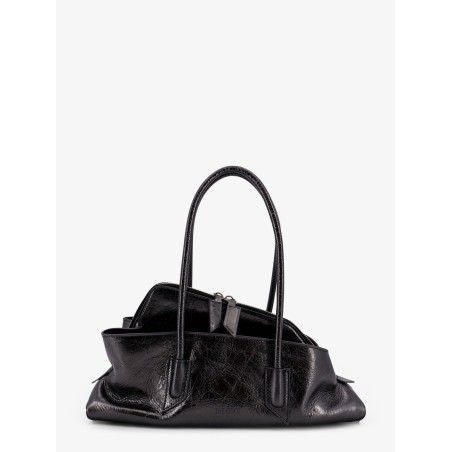 La Passeggiata Small laminated leather shoulder bag