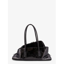 La Passeggiata Small laminated leather shoulder bag