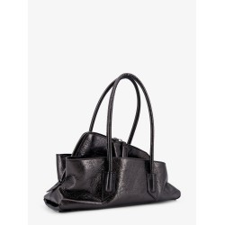 La Passeggiata Small laminated leather shoulder bag