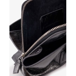 La Passeggiata Small laminated leather shoulder bag