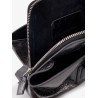 La Passeggiata Small laminated leather shoulder bag