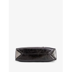 La Passeggiata Small laminated leather shoulder bag