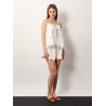 Perforated linen top