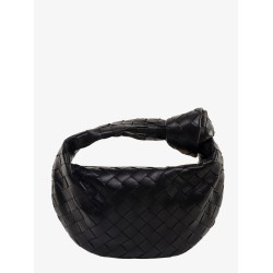 Mini jodie leather handbag with intrecciato motif