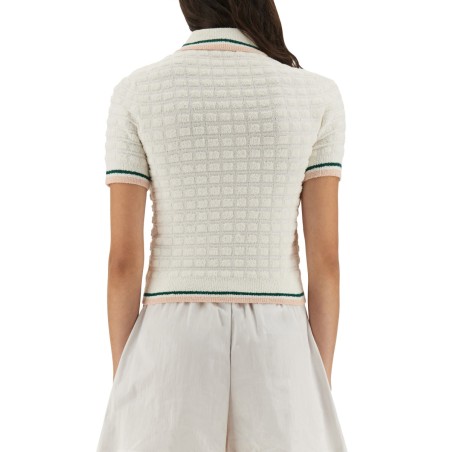 COTTON BOUCLÉ POLO SHIRT