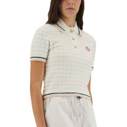 COTTON BOUCLÉ POLO SHIRT