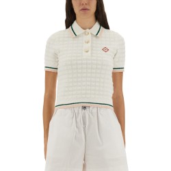 COTTON BOUCLÉ POLO SHIRT