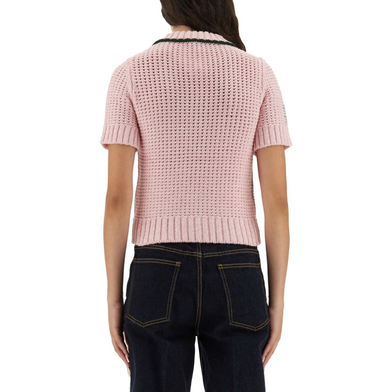 COTTON MOULINÉ POLO SHIRT