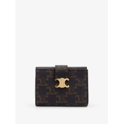 Trifold Triomphe coated canvas wallet