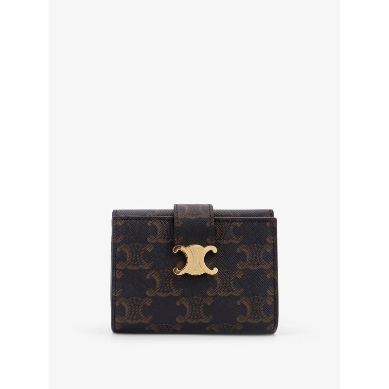 Trifold Triomphe coated canvas wallet