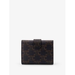 Trifold Triomphe coated canvas wallet