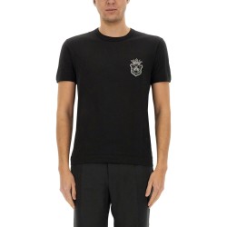 COTTON T-SHIRT WITH HERALDIC PATCH