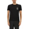 COTTON T-SHIRT WITH HERALDIC PATCH