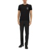 COTTON T-SHIRT WITH HERALDIC PATCH
