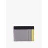 Saffiano leather card holder with animalier insert