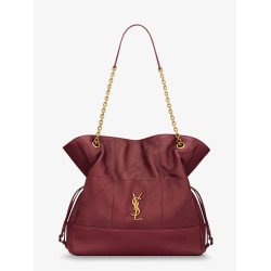 Jamie leather shoulder bag with Carré Rive Gauche stitching