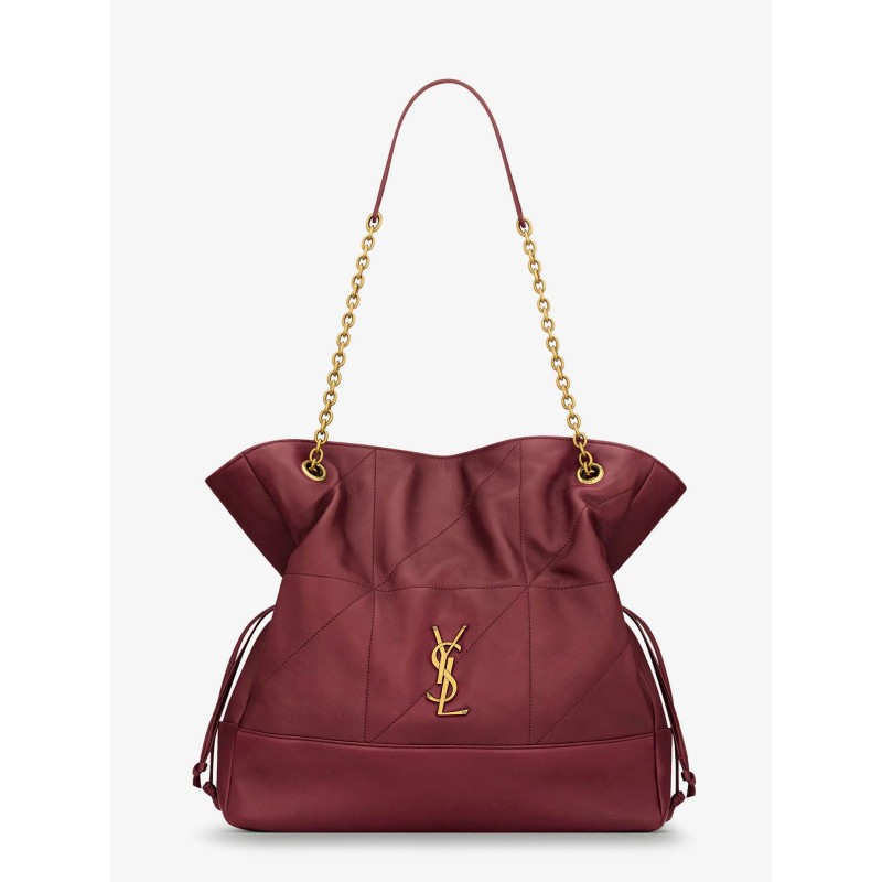 Jamie leather shoulder bag with Carré Rive Gauche stitching