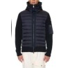 Woll blend cardigan with padded inserts