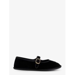 EveTriomphe velvet Mary Jane ballerinas