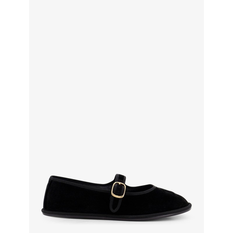 EveTriomphe velvet Mary Jane ballerinas