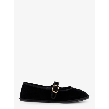 EveTriomphe velvet Mary Jane ballerinas