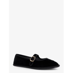 EveTriomphe velvet Mary Jane ballerinas