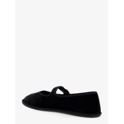 EveTriomphe velvet Mary Jane ballerinas