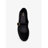 EveTriomphe velvet Mary Jane ballerinas