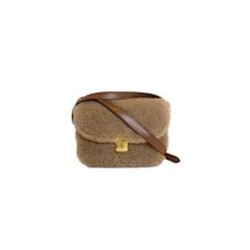 Bellissima Mini fur and leather shoulder bag