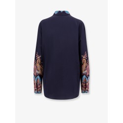 Silk shirt with floral print