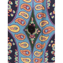 Silk shirt with floral print