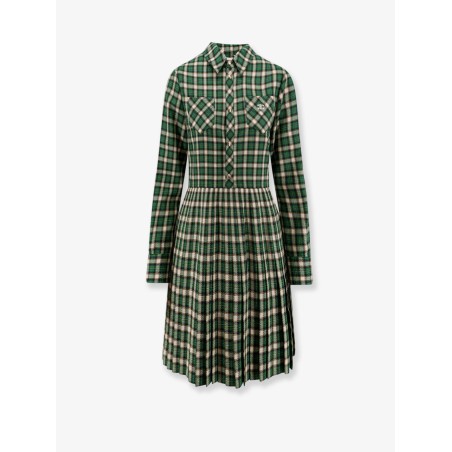 Tartan wool mini dress