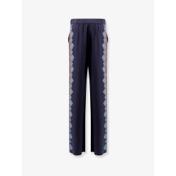 Silk trousers with floral print