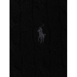 Wool and cashmere sweater with frontal logo