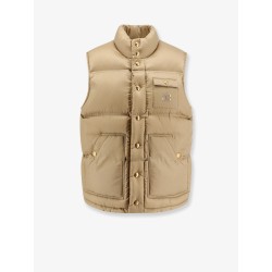Sleeveless down jacket with Triomphe patch
