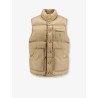Sleeveless down jacket with Triomphe patch