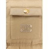 Sleeveless down jacket with Triomphe patch
