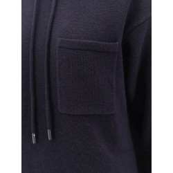 Liana cashmere and wool hooded sweater