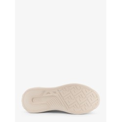 Fendi Force leather sneakers with FF Jacquard fabric inserts
