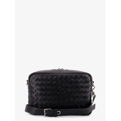 Leather shoulder bag with Intrecciato motif