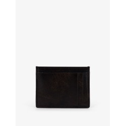 Matelassé leather card holder