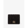 Matelassé leather wallet