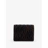 Matelassé leather wallet