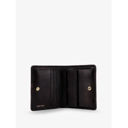 Matelassé leather wallet