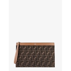FF jacquard fabric clutch