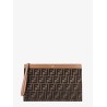 FF jacquard fabric clutch