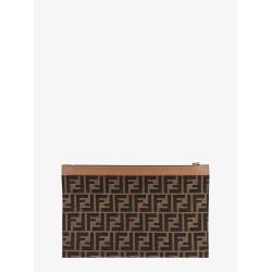 FF jacquard fabric clutch
