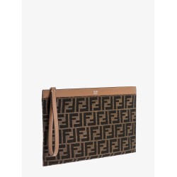 FF jacquard fabric clutch