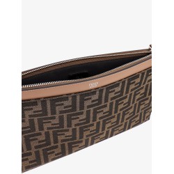 FF jacquard fabric clutch
